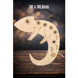 Gekon 30cm, sklejka 3mm